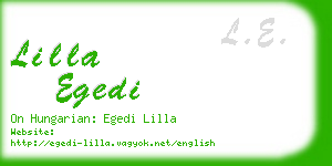 lilla egedi business card